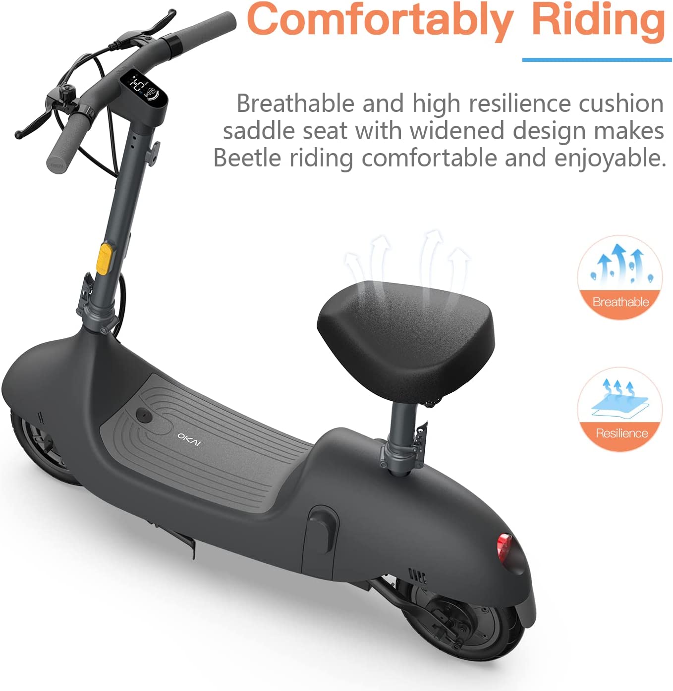 OKAI EA10 Electric Scooter with Seat