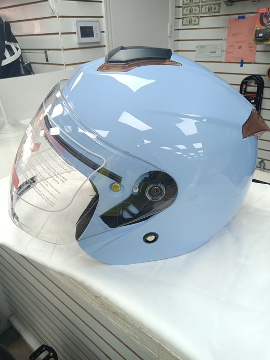 Twin shield helmet DOT