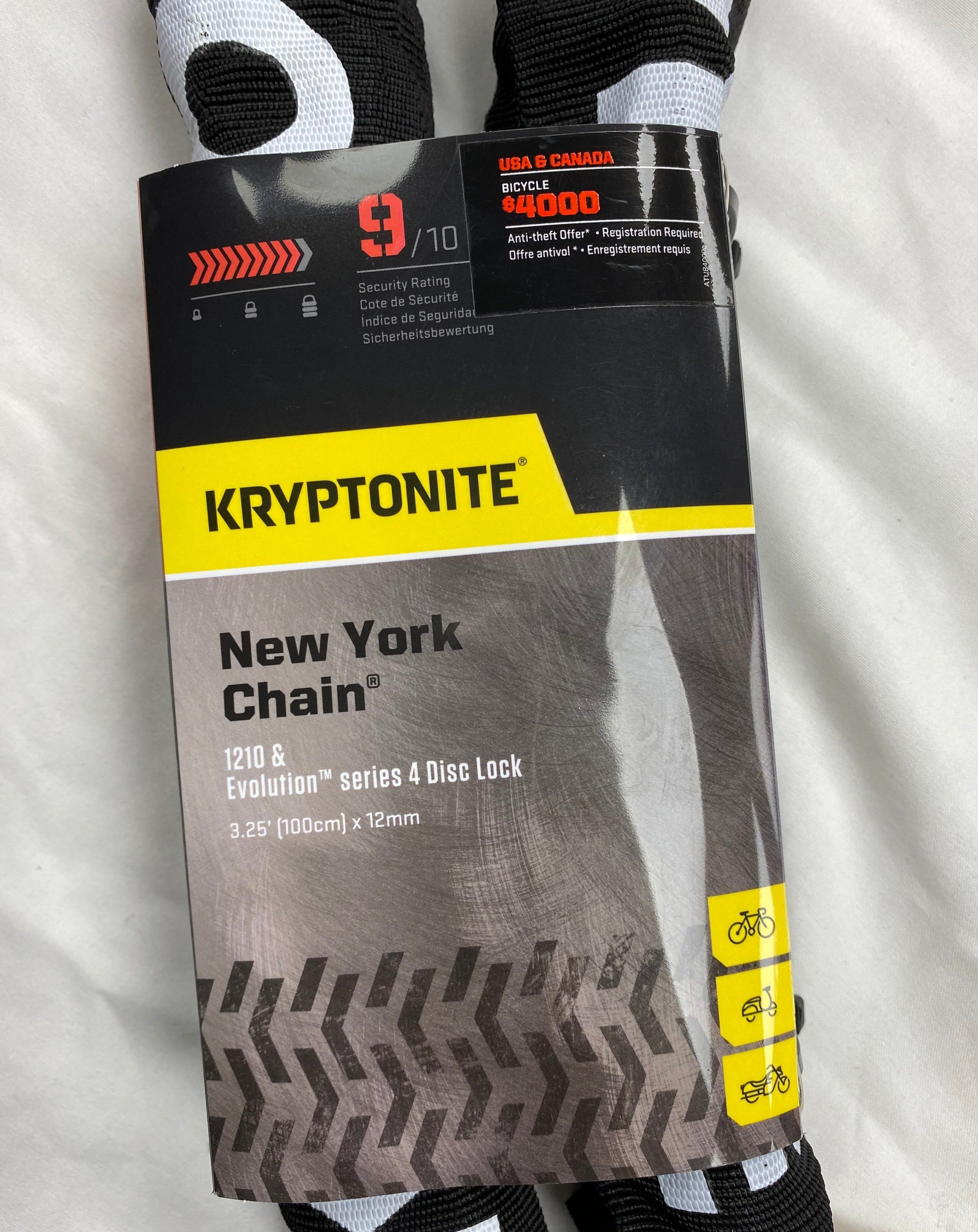 Kryptonite new york discount 1210 chain lock